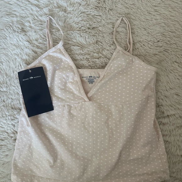 Brandy Melville pink hearts cami - Picture 2 of 3